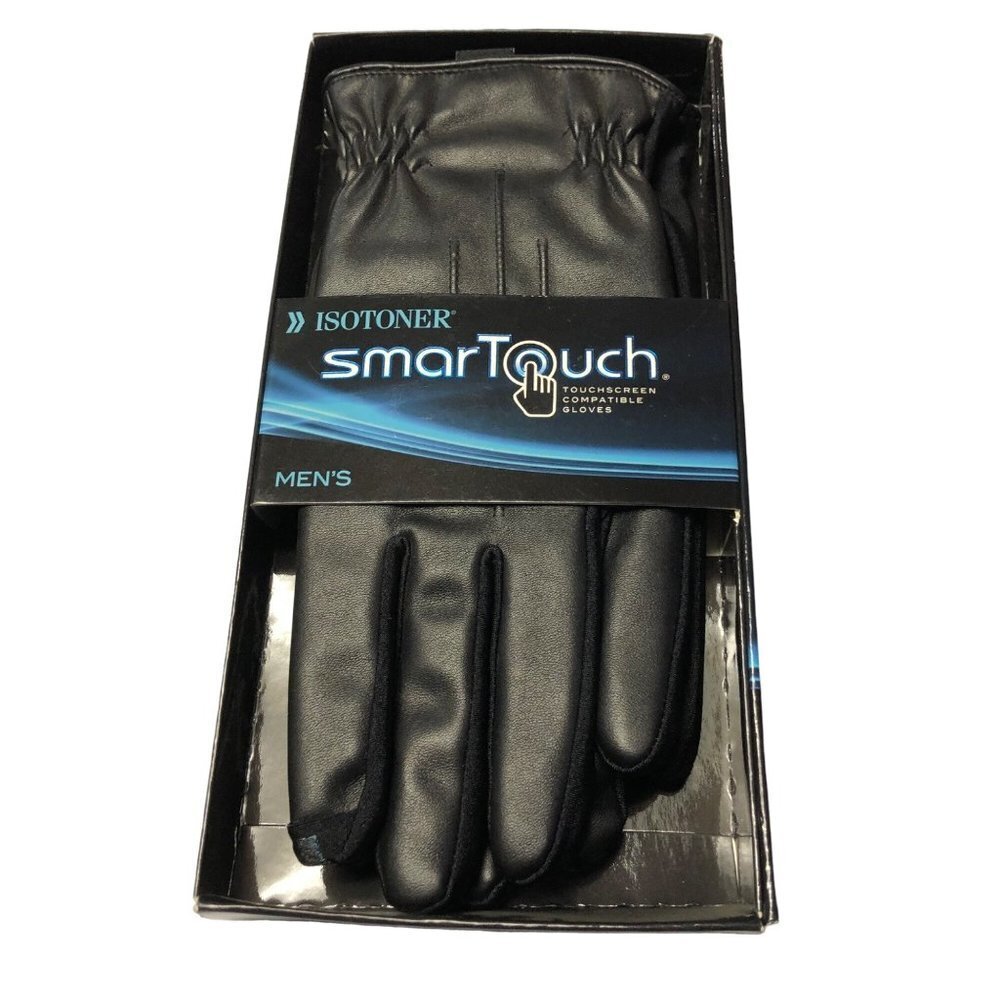 ISOTONER MENS SMART TOUCH GLOVES‎ LG NEW WITH TAG